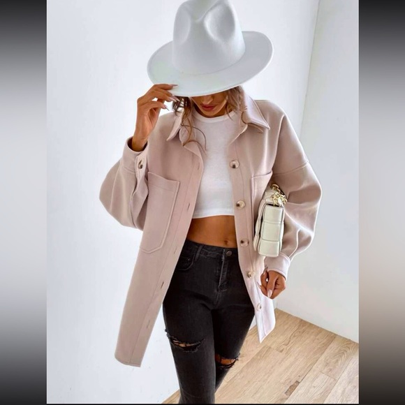 Drop Shoulder Pocketed Jacket - US S - Picture 3 of 6